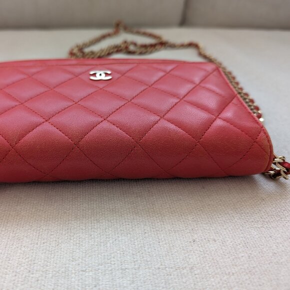 Chanel Classic Wallet on Chain in Pink - Picture 14 of 15